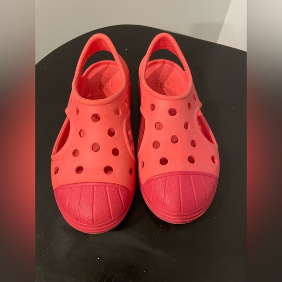 CROCS Other - coral pink Crocs Bump It clog slip-on shoes for kids size C 12